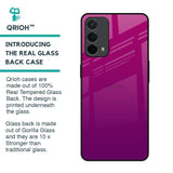 Magenta Gradient Glass Case For Oppo A74