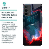 Brush Art Glass Case For Oppo A74