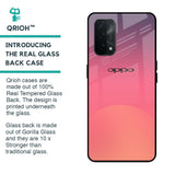 Sunset Orange Glass Case for Oppo A74