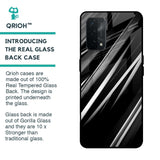 Black & Grey Gradient Glass Case For Oppo A74