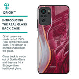 Crimson Ruby Glass Case for Redmi Note 10S