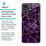 Geometric Purple Glass Case For Redmi Note 10S