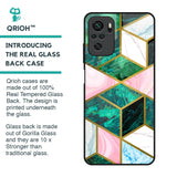 Seamless Green Marble Glass Case for Redmi Note 10S