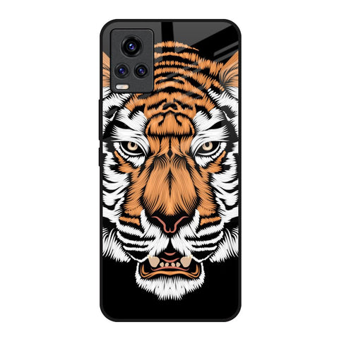 Angry Tiger Vivo Y73 Glass Back Cover Online