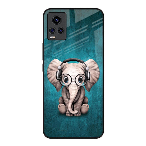 Adorable Baby Elephant Vivo Y73 Glass Back Cover Online