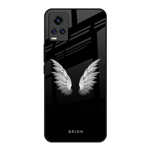 White Angel Wings Vivo Y73 Glass Back Cover Online