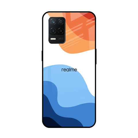 Wavy Color Pattern Realme 8 5G Glass Back Cover Online