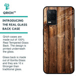 Timber Printed Glass case for Realme 8 5G