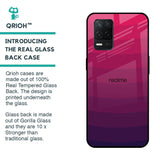 Wavy Pink Pattern Glass Case for Realme 8 5G