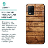 Wooden Planks Glass Case for Realme 8 5G