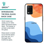 Wavy Color Pattern Glass Case for Realme 8 5G