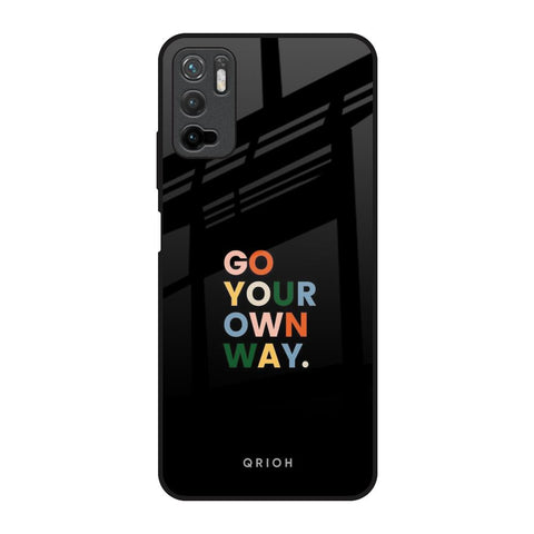 Go Your Own Way Poco M3 Pro Glass Back Cover Online