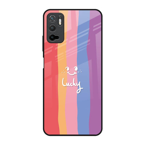 Lucky Abstract Poco M3 Pro Glass Back Cover Online