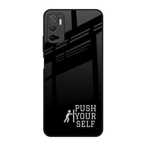 Push Your Self Poco M3 Pro Glass Back Cover Online