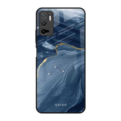 Deep Ocean Marble Poco M3 Pro Glass Back Cover Online