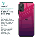 Wavy Pink Pattern Glass Case for Poco M3 Pro