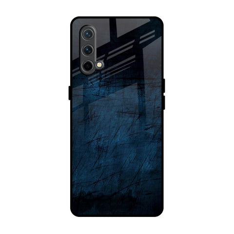 Dark Blue Grunge OnePlus Nord CE Glass Back Cover Online