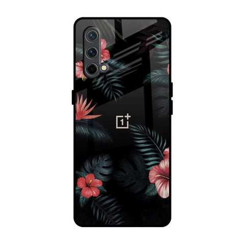 Tropical Art Flower OnePlus Nord CE Glass Back Cover Online