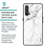 Modern White Marble Glass Case for OnePlus Nord CE