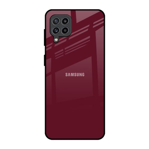 Classic Burgundy Samsung Galaxy M32 Glass Back Cover Online