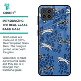 Blue Cheetah Glass Case for Samsung Galaxy M32