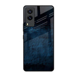 Dark Blue Grunge Vivo V21e Glass Back Cover Online