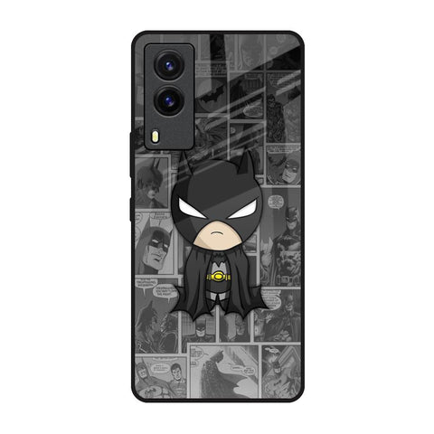 Cartoon Art Vivo V21e Glass Back Cover Online