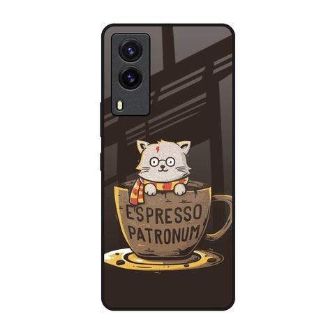 Tea With Kitty Vivo V21e Glass Back Cover Online