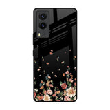 Floating Floral Print Vivo V21e Glass Back Cover Online