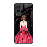 Fashion Princess Vivo V21e Glass Back Cover Online