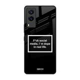 Dope In Life Vivo V21e Glass Back Cover Online