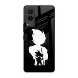 Monochrome Goku Vivo V21e Glass Back Cover Online