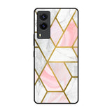 Geometrical Marble Vivo V21e Glass Back Cover Online