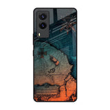 Geographical Map Vivo V21e Glass Back Cover Online