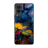 Multicolor Oil Painting Vivo V21e Glass Back Cover Online