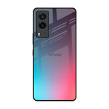 Rainbow Laser Vivo V21e Glass Back Cover Online