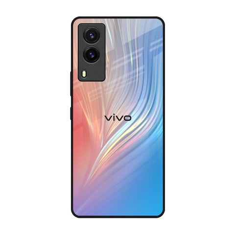 Mystic Aurora Vivo V21e Glass Back Cover Online