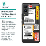 Cool Barcode Label Glass Case For Vivo V21e