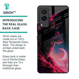 Moon Wolf Glass Case for Vivo V21e