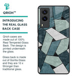 Abstact Tiles Glass Case for Vivo V21e