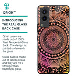 Floral Mandala Glass Case for Vivo V21e