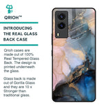 Marble Ink Abstract Glass Case for Vivo V21e