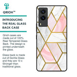 Geometrical Marble Glass Case for Vivo V21e