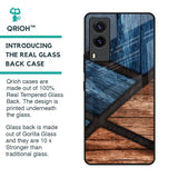 Wooden Tiles Glass Case for Vivo V21e