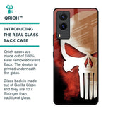 Red Skull Glass Case for Vivo V21e