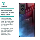 Smokey Watercolor Glass Case for Vivo V21e