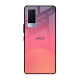 Sunset Orange Vivo V21e Glass Cases & Covers Online