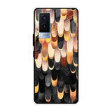 Bronze Abstract Vivo V21e Glass Cases & Covers Online