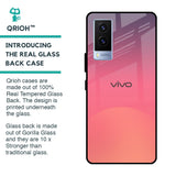 Sunset Orange Glass Case for Vivo V21e