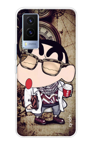 Nerdy Shinchan Vivo V21e Back Cover